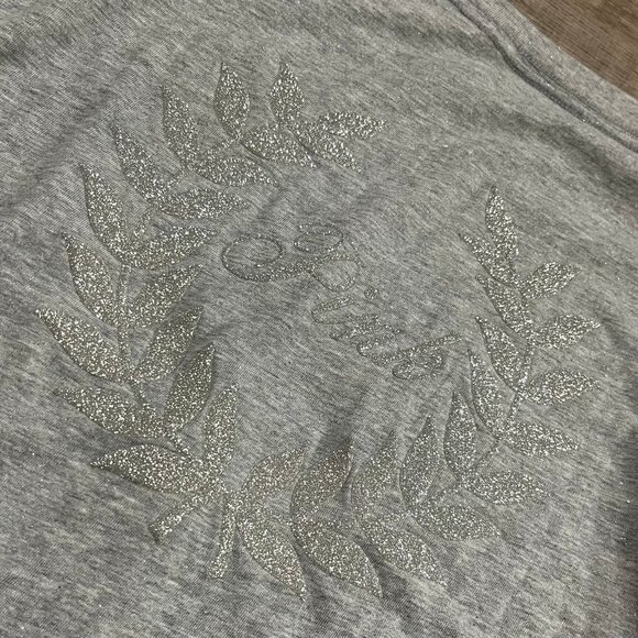 Victoria's Secret PINK Campus Long Sleeve Tee (Heather Grey Bling) - Picture 9 of 10